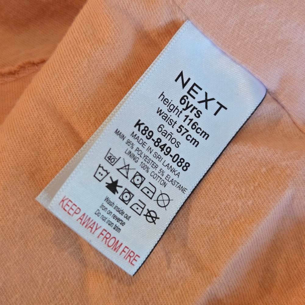 Next Kids‎ Pink Silver Ombre Sequin Party Dress Flutter Sleeve 6yrs K89-849-088 - Picture 8 of 8